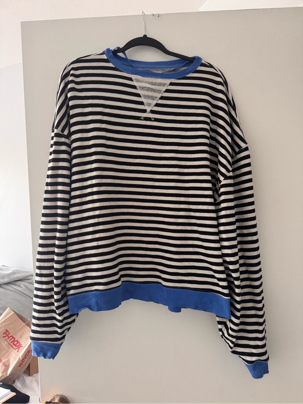 Free People - We The Free Classic Striped Oversized Crewneck - Small - Picture 4 of 6